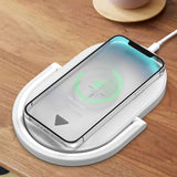 Support de chargement  Chargeur rapide 15W   Petite veilleuse   Angle réglable   Chargeur sans fil pour téléphones portables