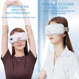 Masque massage pour yeux avec compression 4 en 1 masseur oculaire rechargeable pour cernes sécheresse oculaire fatigue oculaire