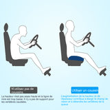 oussin voiture conducteur 40 x 40cm conducteur passager respirante portable coussin de auto pour chaise bureau de embase pour siege