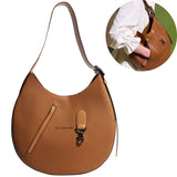 Nouveau sac de niche sac chauffe-mains passerelle grande capacité large bandoulière sac fourre-tout croissant sac femme