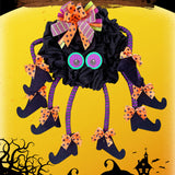 Couronne de sorcière multi-pattes  30*55cm  Décoration de porte d'entrée  Design multi-pattes  Suspension de porte Halloween