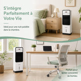 Rafraîchisseur d’air - Hugfree - 3 en 1 1800w vent froid/chauffage/purifier Ventilateur à eau l'air avec télécommande chauffage