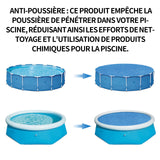 Bâche à Bulle piscine bâche solaire diamètre 300 cm piscine pour étanchéité à la poussière isolation thermique économie d'énergie