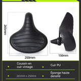 siège de vélo 1kg Leather Shock Absorbing Wide Comfort Multi Car Fit Waterproof Abrasion Resistant selle de vélo ultra confortable