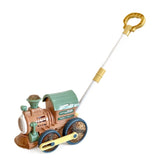 Machine à bulles 26x17x46.5cm machine à bulles à pousser à la main pour enfants avec de musique et de la lumière jeux en plein air