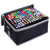 Marqueurs 168 couleurs Double-embout gras Séchage rapide  Crayons de couleur pour dessin animé Pinceaux d'aquarelle pour enfants