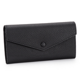 Portefeuille cuir véritable forme d'enveloppe portefeuille long entièrement en cuir de vachette portefeuille femme grande capacité