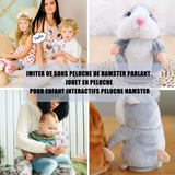 Peluche hamster 7,9x15x7,9cm imiter de sons peluche de hamster parlant jouet en peluche pour enfant interactifs peluche hamster