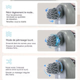 Masseur de tête 3 vitesses 4 têtes de massage masseur de tête masseur multifonction rechargeable à pétrissage et vibration vert