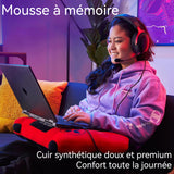 Casque supra Longueur de câble 1,6m audio et microphone intégrés son de haute qualité compatible PC consoles de jeu mobiles etc