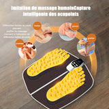 Masseur pieds tapis électrique massage avec 32 niveaux d'intensité réglable et 8 modes réglable peut réduire la fatigue physique