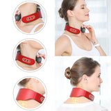 Masseur cervical 4 têtes de massage 9 vitesses masseur d'épaule et de cou à la maison d'instrument vertébral cervical rechargeable