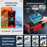 hargeur de batterie intelligent 12V 6A chargeur de batterie de voiture avec LCD tactile ecran multi protections pour voiture moto