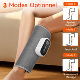 Masseur sans fil pratique 56 x 30 cm 1 pièce 3 modes Avec compresse chaude Minuterie intelligente de 15 minutes Masseur de jambes