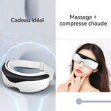 Masseur oculaire 5W Masque chauffant pour les yeux Compresse chaude à température constante de 45 degrés Celsius Bande élastique