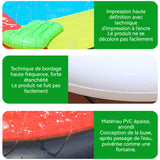 Toboggan aquatique double 4,8 x 1,4 m Matériau PVC de haute qualité Résistant à l'usure et durable Design intéressant avec jet d'eau
