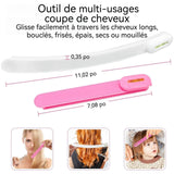 Tondeuse à cheveux 16x2,5 cm 28x2,5 cm 4 PCS Acier inoxydable Coupe des franges et des pointes Convient aux débutants Coupe fourche