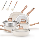 Batterie de cuisine 7.5kg Poêle antiadhésive en aluminium de haute qualité et durable adaptée à tous les types de cuisinières