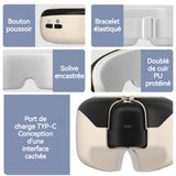 Masseur oculaire 315g Chargement rapide Type-C Pliage thermostatique silencieux Respectueux de la peau masseur oculaire avec chaleur