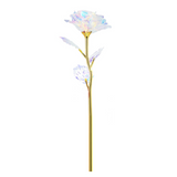 Rose 5PCS roses blanches cadeaux pour mamans épouses et amies roses plaquées or saint-Valentin cadeaux d'anniversaire décorations
