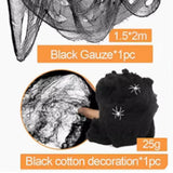 Ensemble de ballons imprimés pour Halloween, araignée, citrouille, drapeau à tirer, gaze, décoration de fête, ballon fantôme