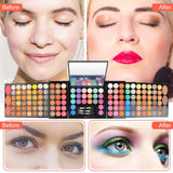Kit de maquillage 148couleur coffret maquillage pour studio/particulier portable avec blush/poudre à sourcils/fard à paupières