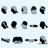 Masque de cou Homme et femme extérieur respirant moto Barak Rafa coupe vent UV casquette équitation vélo de montagne