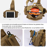 Sac de peche 38x20x13cm imperméable résistant à l'usure réfléchissant pour la sécurité nocturne répondre différents scénarios pêche