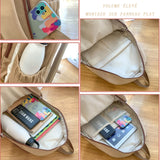 Sac à dos scolaire 38x30x14cm sac à dos sport vent américain camping doux étudiants campus grande capacité sac à dos frais cartable