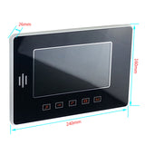Sonnette de porte 7 pouces interphone et fonction de surveillance empreinte digitale mot de passe télécommande sonnette visuelle