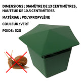 Piège à limaces 13x10.5cm attrape-escargots en plastique piège à escargots de bière pour attraper limaces et escargots pour jardin
