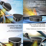 Chauffage de voiture 12x12x5cm air froid et chaud rotatif à 360 degrés dégivrage et désembuage chauffage réchauffeur de voiture