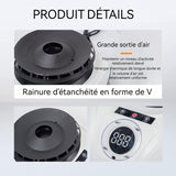 Sèche-linge électrique 900w 22,5x22,5x17cm PTC 5 niveaux minuterie et étanche fonction sèche-linge pratique avec télécommande