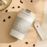 Tasse à café 400ml Tasse thermique portable avec couvercle Tasse de voyage Tasse à café et à thé réutilisable et étanche