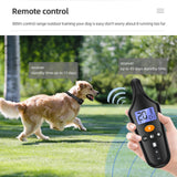 800 mètres longue distance télécommande collier de choc électrique pour animaux de compagnie étanche rechargeable dresseur de chien