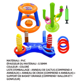 actus gonflable jouets flottants jouet piscine set panier de basket flottant jeu de lancer d'anneau jeux piscine multifonctionnels