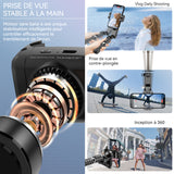 Perche à selfie trépied 500mah bluetooth 4,2 suivi intelligent surround à 360 degrés pliable trépied smartphone avec télécommande