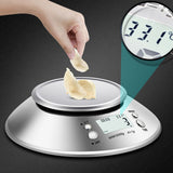 Balance de cuisine Usage domestique Balance de cuisine en acier inoxydable très précise pour la cuisson des aliments Fonction tare