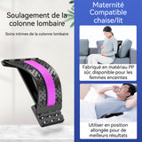 Étirement  du dos 25x38x16cm appareil de traction lombaire pour correcteur de dos massage de la taille soulagement lombaire courbé