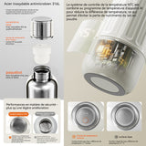 Gourde isotherme électrique en acier inoxydable 500ml sans fil affichage numérique 5 réglages température mug de chauffage