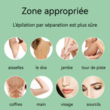 bande de cire froide dépilatoire 12 comprimés pour tout le corps Pratique, doux pour la peau durable non tissé Cire Froide Visage