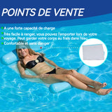 Fauteuil gonflable piscine 130x22x73cm pvc pliable portable flottant pour piscine pour piscine/plage chaise flottante gonflable