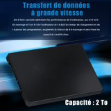 SSD 2To interface SATA3 prise en charge de Windows/OS/Linux compatible avec divers appareils disque SSD interne pour professionnels