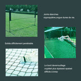 Filet de badminton 620x64 cm polypropylène portable convient pour le badminton le volley-ball et le tennis pour s'entraîner vert
