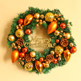 Couronne de pommes de pin de Noël  40cm*40cm  Aiguilles de pin simulées Décoration festive  Suspension de porte en pomme de pin
