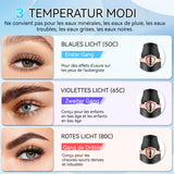 Recourbe-cils chauffant USB contrôle de température intelligent recourbe-cils électrique avec 3 niveaux recourbe cils chauffant