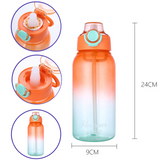 Bouteille d'eau C® 1000ml avec 7 types de capsules de saveur de fruits Gobelet à eau transparent adapté aux sports de plein air