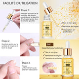 Huile cuticules ongles 1 lot de 4 pièces huile pour les doigts huile de soin des ongles adoucir peaux mortes hydrater les ongles