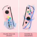 Manette de jeu 20 heures d'utilisation continue 8 mètres distance de transmission ontrôleur jeu vibration deux moteurs contrôleur