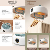 Sèche-linge électrique 65 degrés celsius température de chauffage 10kg capacité portante sèche-linge pliable affichage télécommande